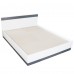 Dormitor Verona Alb/Gri cu pat 160x200 cm